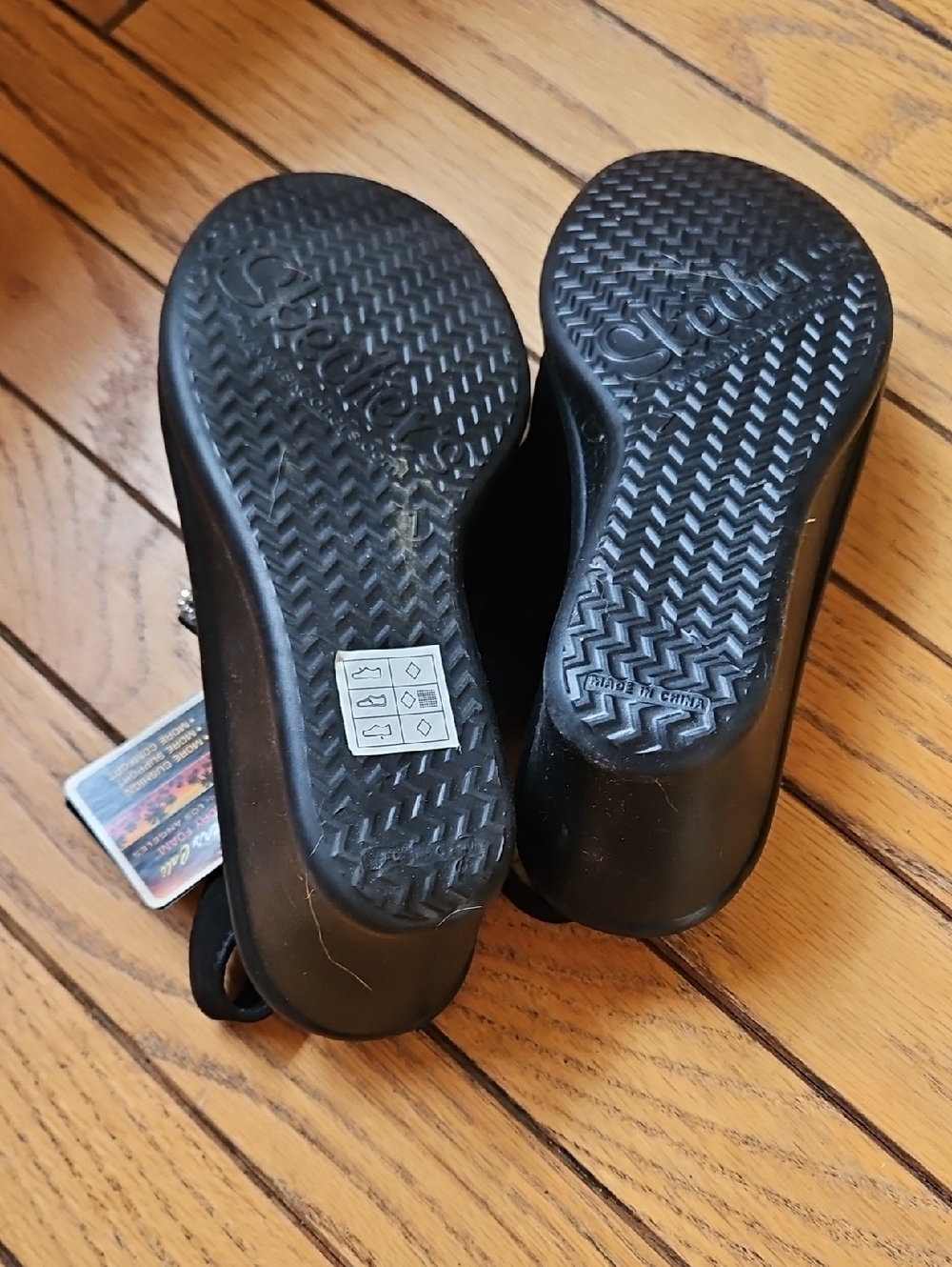 New! Skechers Cali Rumblers Sparkle On Rhinestone Wedge Sandals 7 - Picture 3 of 4